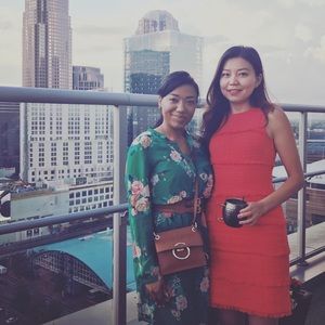 Old Navy Green Floral Dress